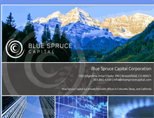 Tablet Screenshot of bluesprucecapital.com
